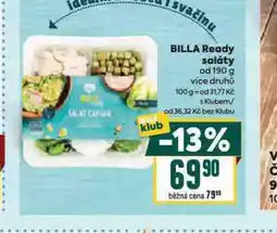 Billa Billa ready saláty nabídka