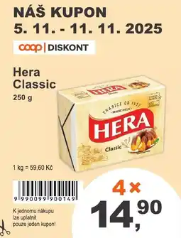 COOP DISKONT HERA Classic nabídka