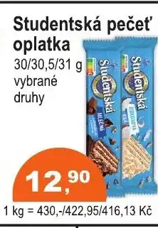 COOP DISKONT Studentská pečet' oplatka nabídka