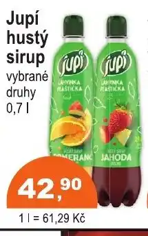 COOP DISKONT Jupí hustý sirup nabídka