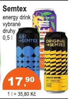 COOP DISKONT Semtex energy drink nabídka