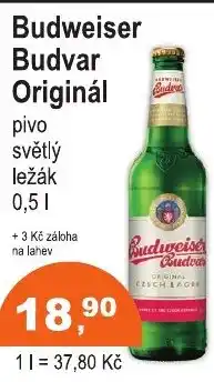 COOP DISKONT Budweiser Budvar Originál nabídka