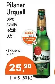 COOP DISKONT Pilsner Urquell nabídka