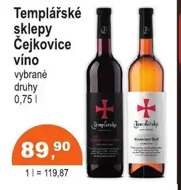 COOP DISKONT Templářské sklepy Čejkovice víno nabídka