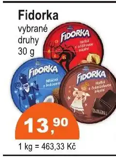 COOP DISKONT Fidorka nabídka