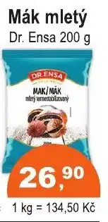 COOP DISKONT Dr. Ensa Mák mletý nabídka