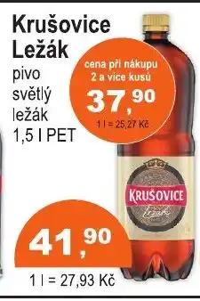 COOP DISKONT Krušovice Ležák nabídka