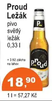 COOP DISKONT Proud Ležák nabídka