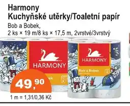 COOP DISKONT HARMONY Kuchyňské utěrky/Toaletní papír nabídka
