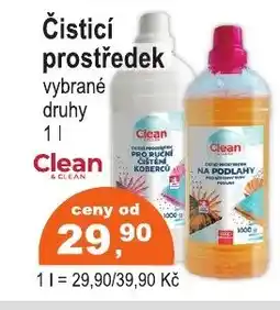 COOP DISKONT Clean Čisticí prostředek nabídka