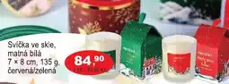 COOP DISKONT Svíčka ve skle, matná bílá nabídka