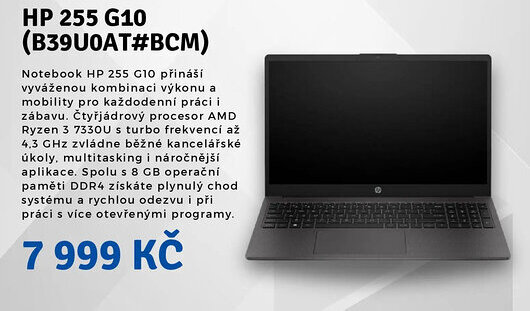 Planeo Elektro HP 255 G10 (B39U0AT#BCM) nabídka