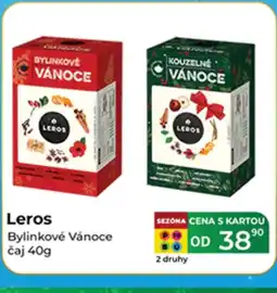 Tamda Foods LEROS Bylinkové Vánoce čaj nabídka