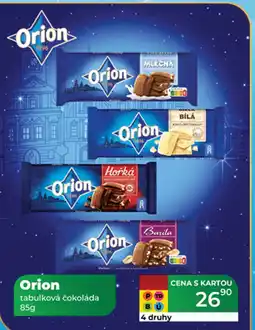 Tamda Foods Orion tabulková čokoláda nabídka