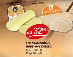 Flop LEF BRAMBOROVÝ, HOUSKOVÝ KNEDLÍK 500-600 g nabídka