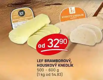 Flop LEF BRAMBOROVÝ, HOUSKOVÝ KNEDLÍK 500-600 g nabídka