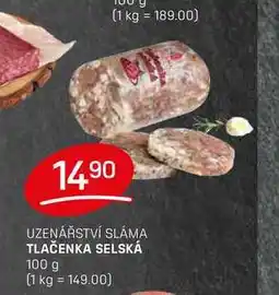 Flop TLAČENKA SELSKÁ 100g nabídka