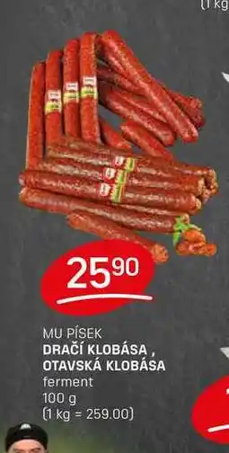 Flop DRAČÍ KLOBÁSA, OTAVSKÁ KLOBÁSA ferment 100g nabídka