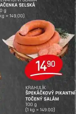 Flop ŠPEKÁČKOVÝ PIKANTNÍ TOČENÝ SALÁM 100g nabídka