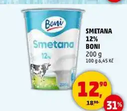 Penny Market SMETANA 12% BONI, 200 g nabídka