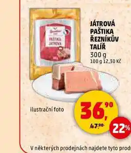 Penny Market JÁTROVÁ PAŠTIKA ŘEZNÍKŮV TALÍŘ, 300 g nabídka