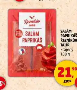 Penny Market SALÁM PAPRIKÁŠ ŘEZNÍKŮV TALÍŘ, 100 g nabídka