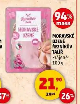 Penny Market MORAVSKÉ UZENÉ ŘEZNÍKŮV TALÍŘ, 100 g nabídka