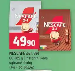 Terno Nescafe 2v1/3v1 80-165g nabídka