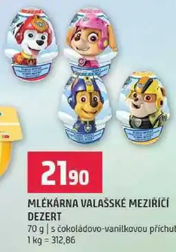 Terno MLÉKÁRNA VALAŠSKÉ MEZIŘÍČÍ DEZERT 70 g nabídka