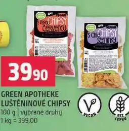 Terno Green apotheke luštěninové chipsy 100g nabídka