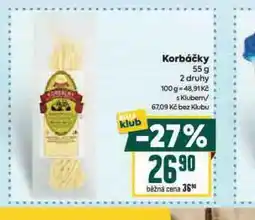 Billa Korbáčiky nabídka