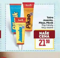 Billa Tatra jesenka, piknik, pikao nabídka