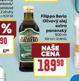 Billa Filippo berio olivový olej extra panenský nabídka