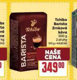 Billa Tchibo barista zrnková nabídka