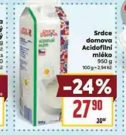 Billa Acidofilní mléko nabídka