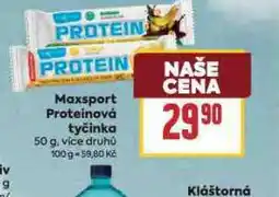 Billa Maxsport proteinová tyčinka nabídka