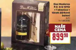 Billa Dos maderas p.x. 5+5 10 yo + 1 sklenice + tácek dárkové balení nabídka