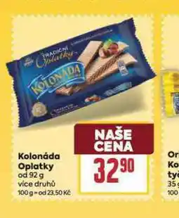 Billa Kolonáda oplatky nabídka