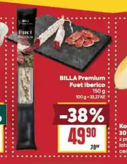 Billa Billa premium fuet iberica nabídka