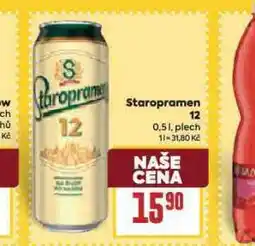 Billa Pivo staropramen 12 nabídka