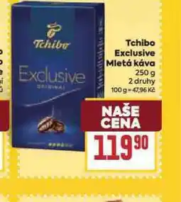 Billa Tchibo exclusive mletá káva nabídka