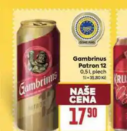 Billa Pivo gambrinus patron 12 nabídka