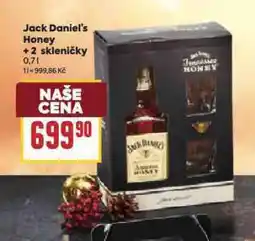 Billa Jack daniel´s + 2 skleničky nabídka