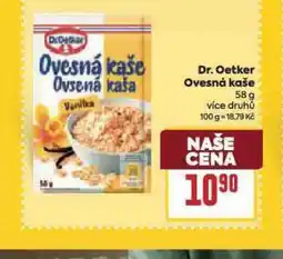 Billa Dr. oeteker ovesná kaše nabídka
