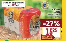 Billa Pivo velkopopovický kozel nabídka