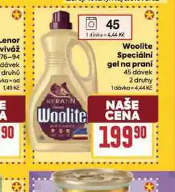 Billa Woolite speciální prací prostředek nabídka
