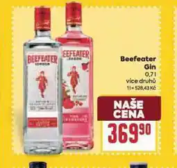 Billa Beefeater gin nabídka