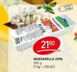 Flop MOZZARELLA 22% 100g nabídka