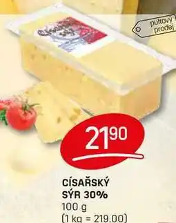 Flop CÍSAŘSKÝ SÝR 30% 100g nabídka
