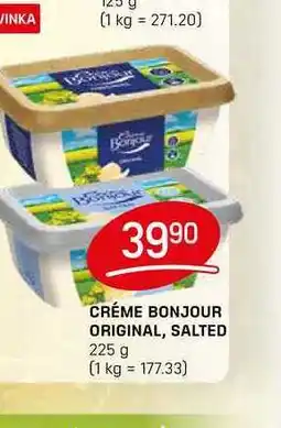 Flop CRÉME BONJOUR ORIGINAL, SALTED 225 g nabídka